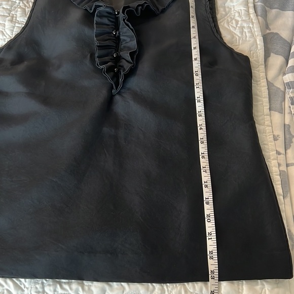 Kate Spade New York ruffle front sleeveless blouse - Picture 9 of 12
